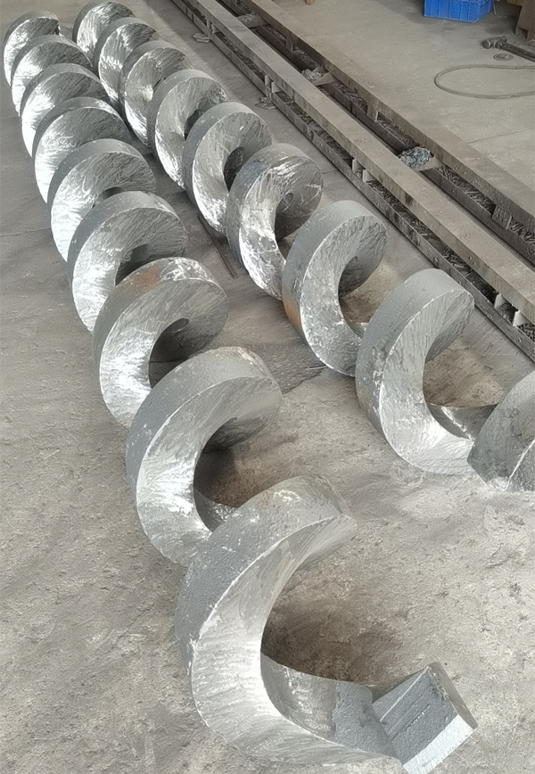 100厚的螺旋聯(lián)體澆注,盾構(gòu)機(jī)出料輸送機(jī)使用